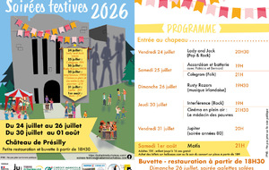 Soirées festives au château de Présilly