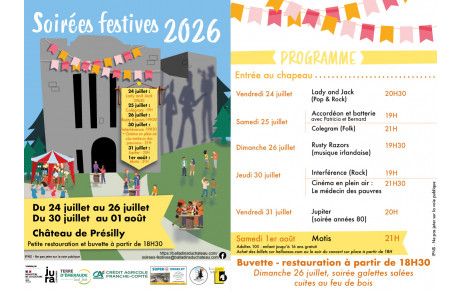 Soirées festives au château de Présilly
