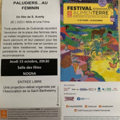 Film "Paludiers...au féminin" à Nogna
